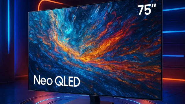 Samsung AI Big TV 75" Neo QLED 4K: Imersão e Inteligência Artificial na Sua Sala