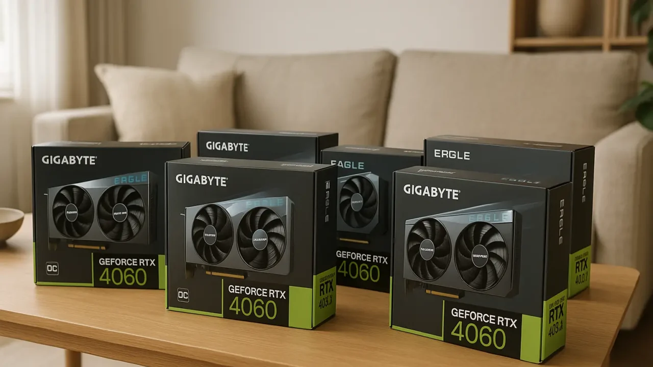 Cinco Principais Modelos de placa de vídeo Gigabyte Nvidia Geforce RTX 4060 eagle oc