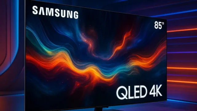Samsung Smart TV 85" QLED 4K 85Q70D: Imersão, AI e 120Hz em Grande Estilo