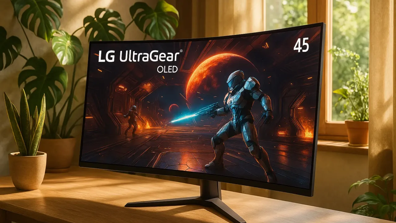 Monitor LG UltraGear OLED 45” Curvo: Imersão Máxima e Desempenho Incrível