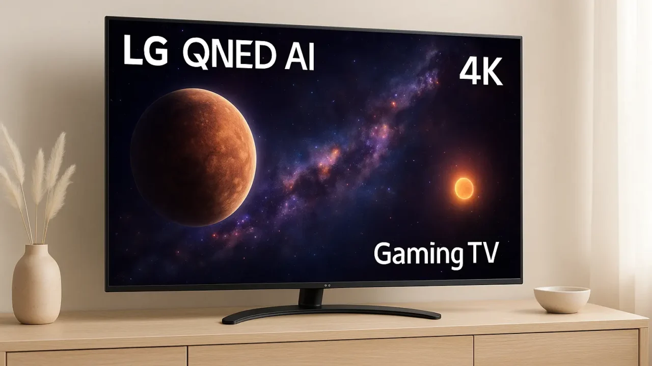 Principais Cinco Smart TV LG QNED AI Gaming TV 4K 55