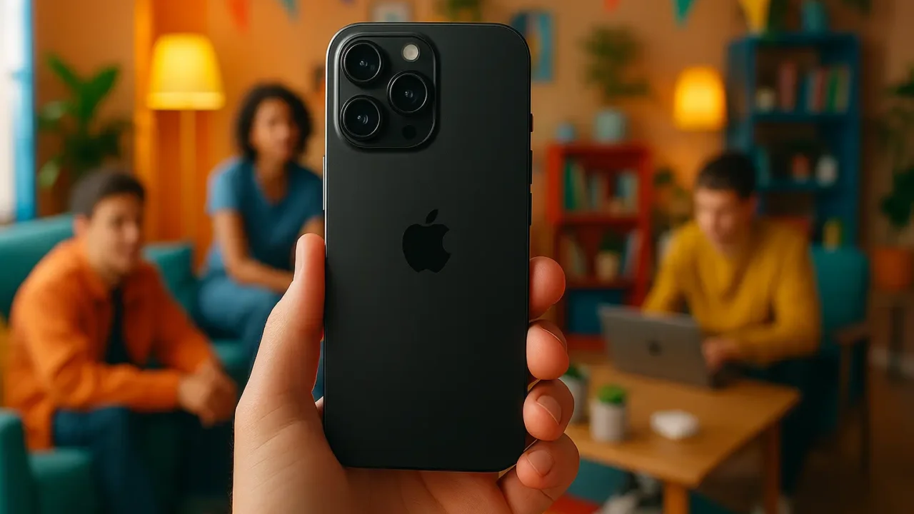 Apple iPhone 15 Pro (128 GB) — Titânio preto: leve, potente e feito para durar