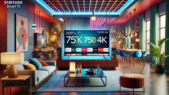 Samsung Smart TV 75" QLED 4K 75Q70D 2024: Desempenho e Design Inovador