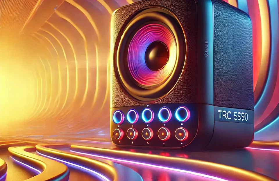 TRC 5590 Caixa de Som com Bluetooth e LED 1000W