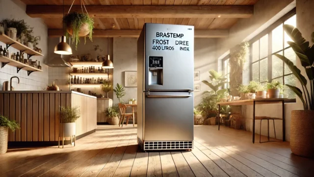 Geladeira Brastemp Frost Free Duplex 400 Litros Inox com Freeze Control