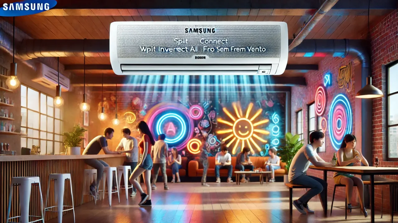 Samsung Ar-condicionado Split Inverter WindFree Connect AI 18.000 BTUs Frio Sem Vento
