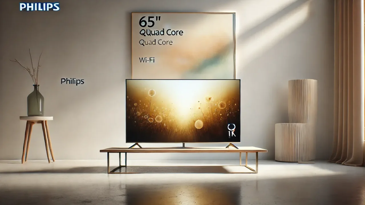 Smart TV 65 Polegadas 4K Quad Core com Wi-Fi e Bluetooth Philips