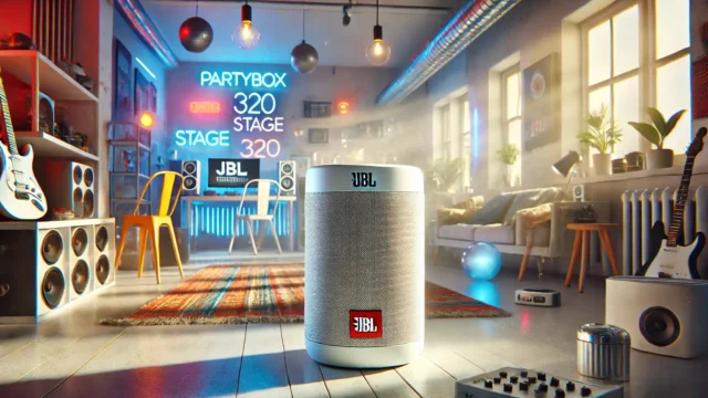 Caixa de Som Bluetooth JBL Partybox Stage 320 Branca: Potência e Design Inovador