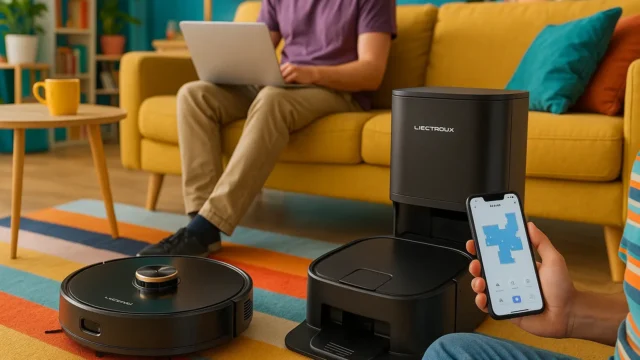 Robô Aspirador Liectroux G7 com Base Autolimpante e App