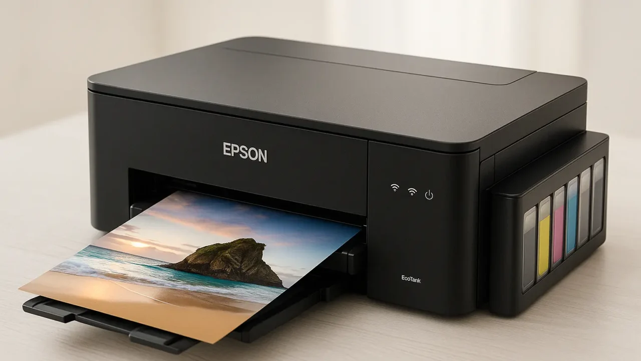 Epson EcoTank L8050: Impressora fotográfica com tanque de tinta, Wi-Fi e 6 cores