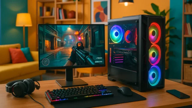 PC Gamer Ryzen 5 5600GT com Monitor e Periféricos