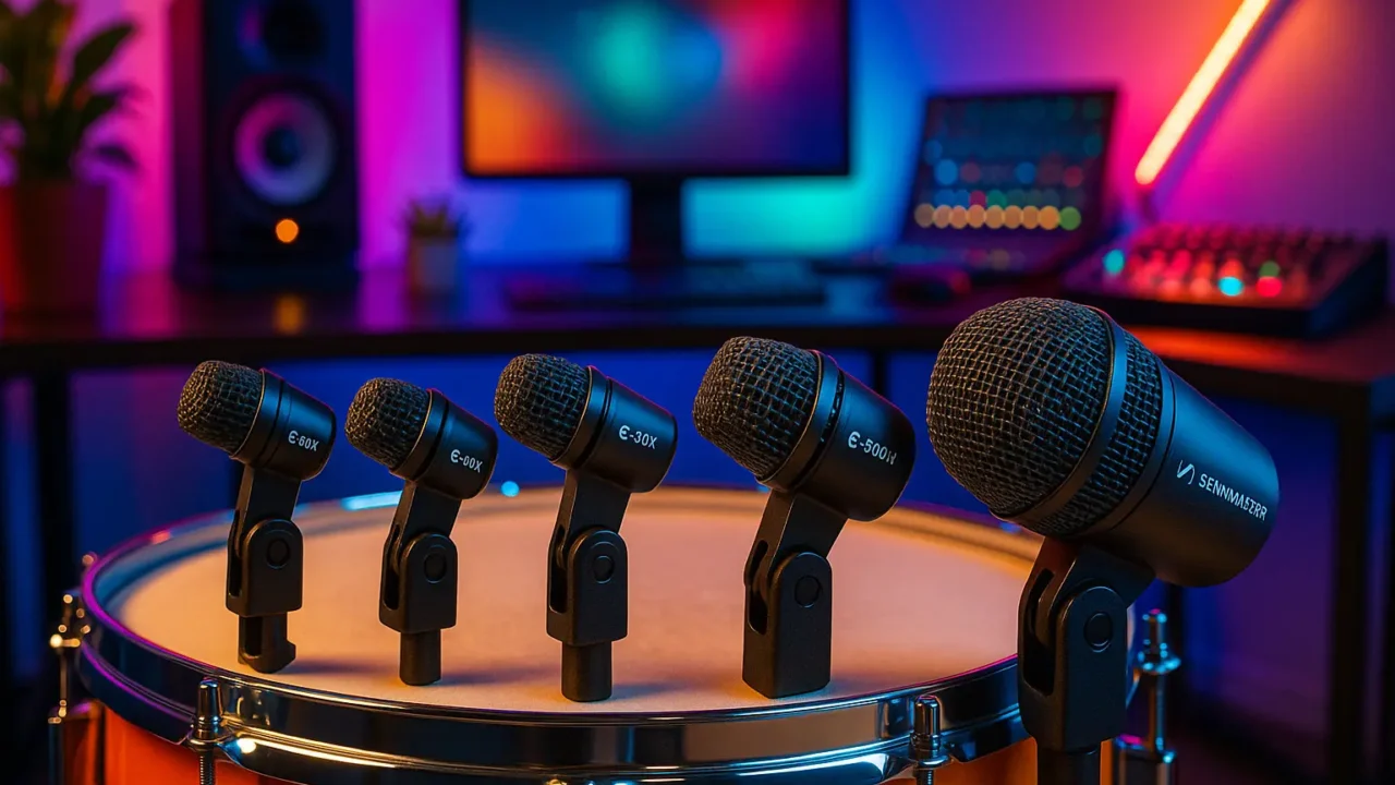 Sennheiser Kit E600: Microfones de Alta Performance para Bateria