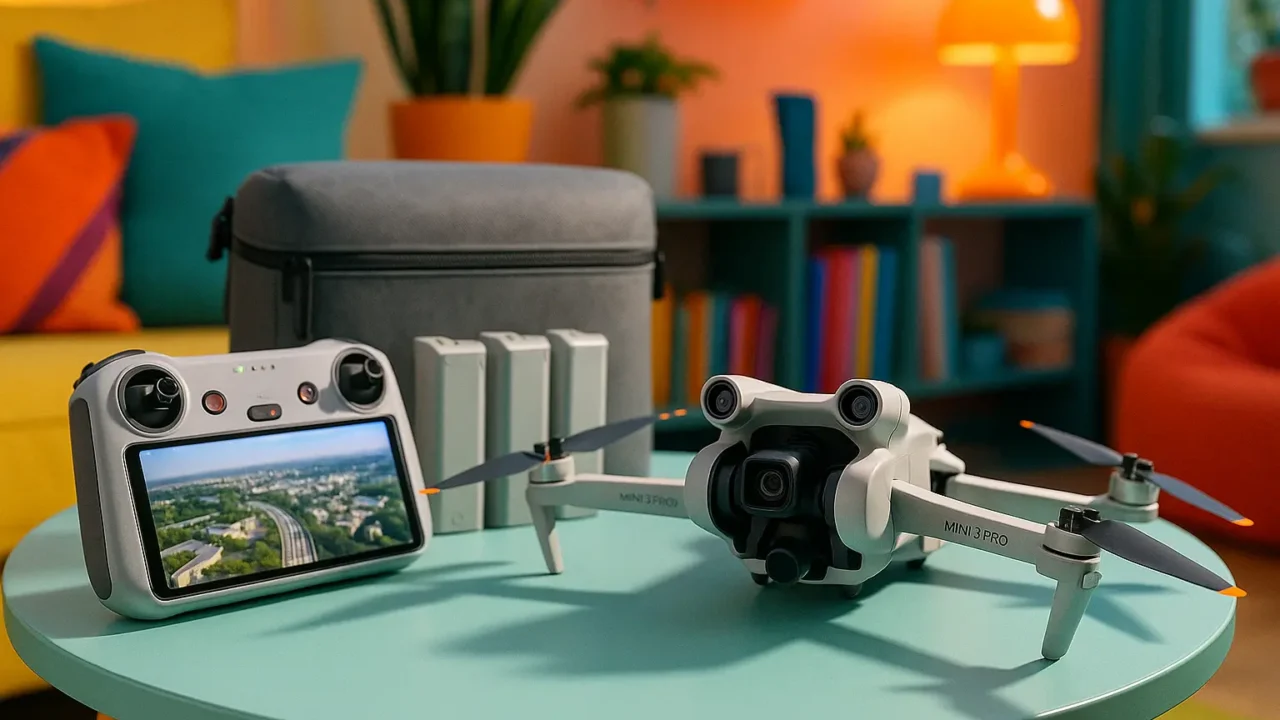 Drone DJI Mini 3 Pro Fly More Kit com Tela: leve, potente e portátil