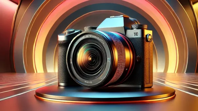 Câmera Canon R10 com lente 18-45mm e vídeo 4K