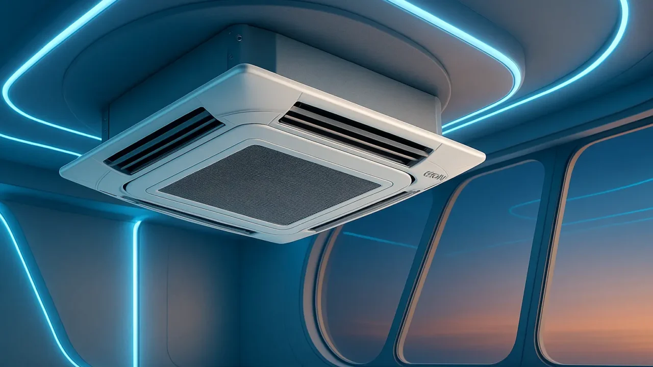 Elgin Cassete Inverter 18000 Btus: potência e eficiência no teto