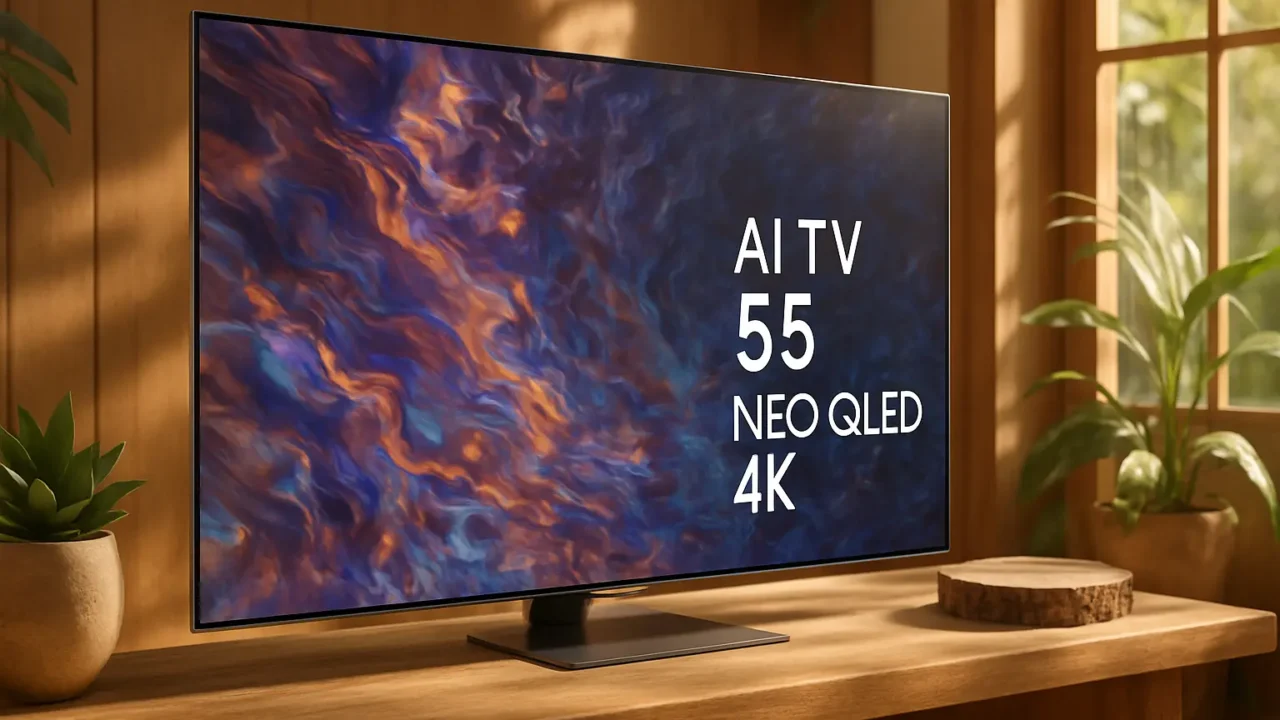Samsung AI TV 55" Neo QLED 4K: som imersivo e inteligência real