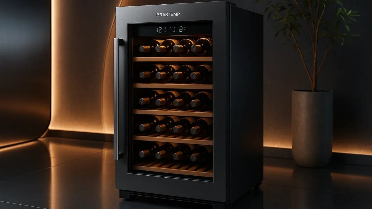 Adega Brastemp Dual Zone 33 Garrafas: elegância e controle térmico