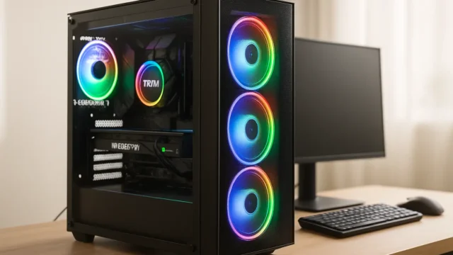 PC Gamer TITAN com Ryzen 7 e RTX 3060: potência e estilo RGB