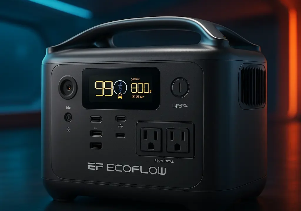 EF ECOFLOW RIVER 2 Pro: Potência Portátil com Bateria LiFePO4