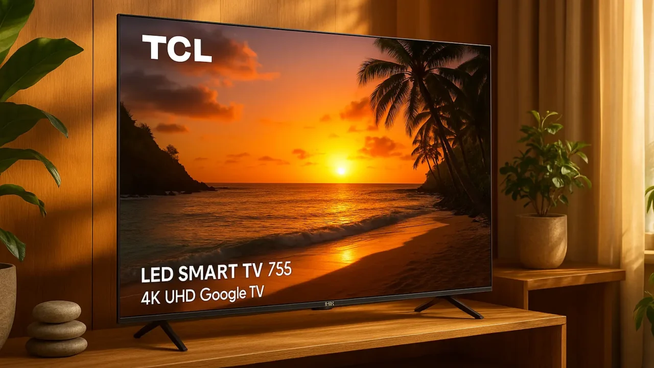 TCL LED SMART TV 75” P755 4K UHD GOOGLE TV: Imersão e Tecnologia