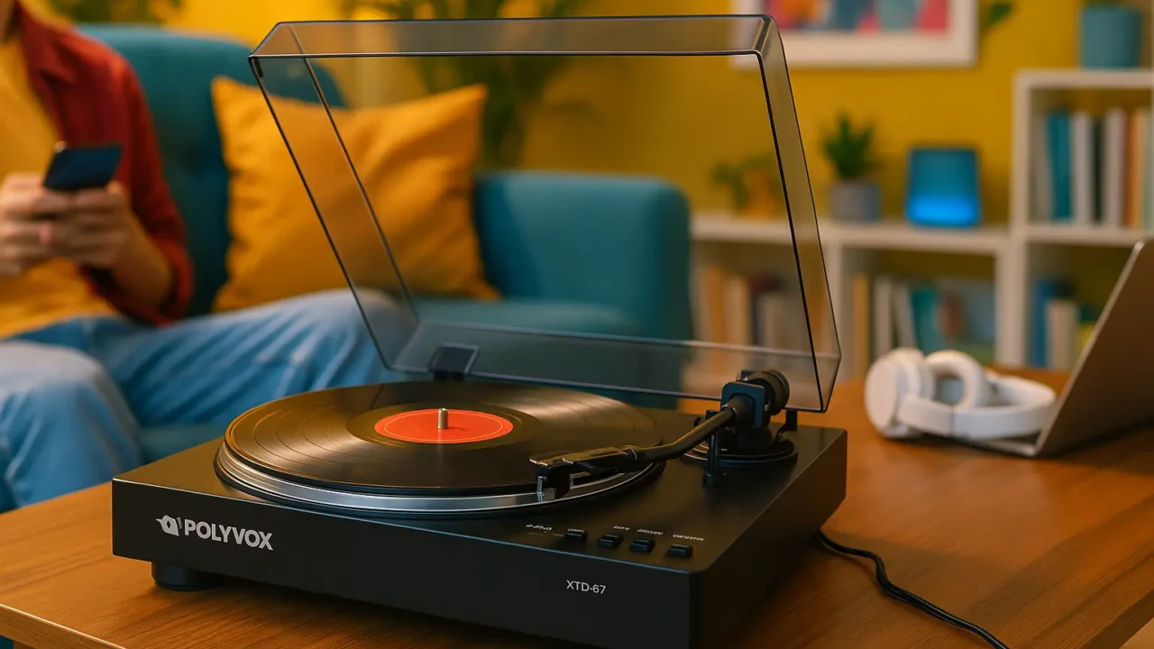 Toca-Discos Belt Drive XTD-67 da Polyvox: Som e Conectividade