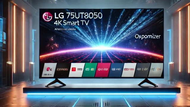 Smart TV LG 75UT8050 4K com Alexa e Otimizador de Jogos