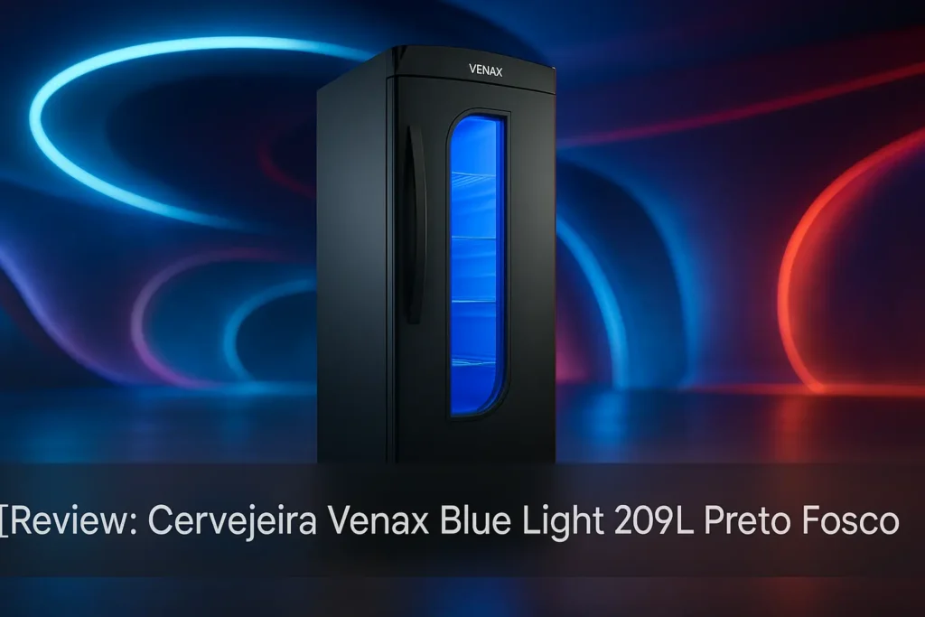 Cervejeira Venax Blue Light 209L Preto Fosco: Estilo e Eficiência