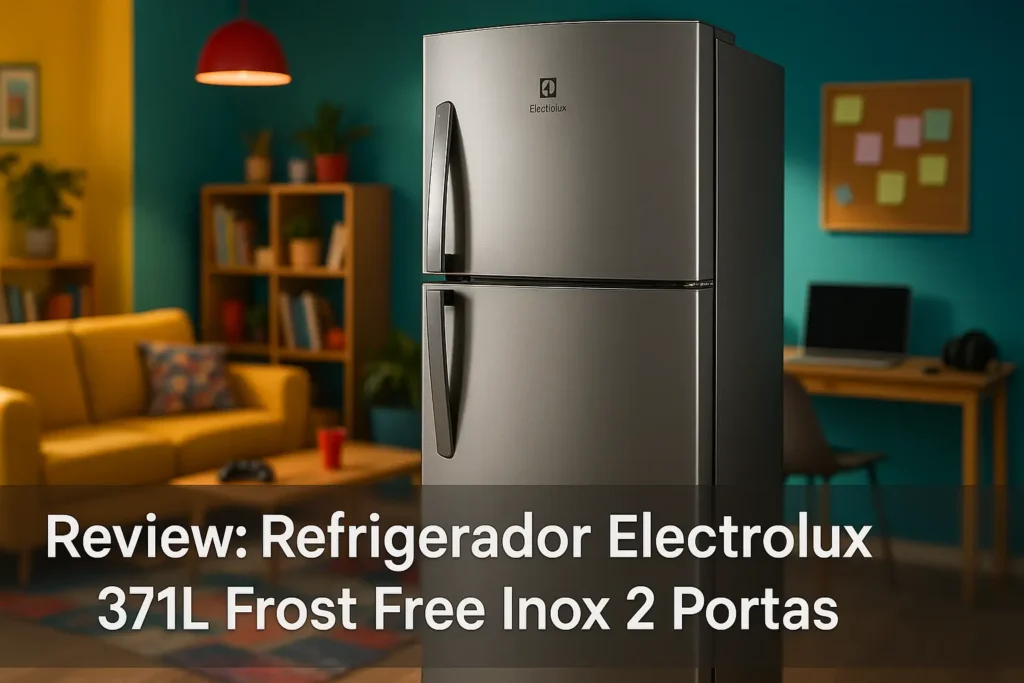 Refrigerador Electrolux 371L Frost Free Inox 2 Portas
