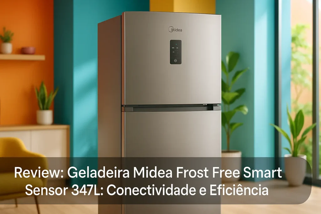 Geladeira Midea Frost Free SmartSensor 347L: Conectividade e Eficiência