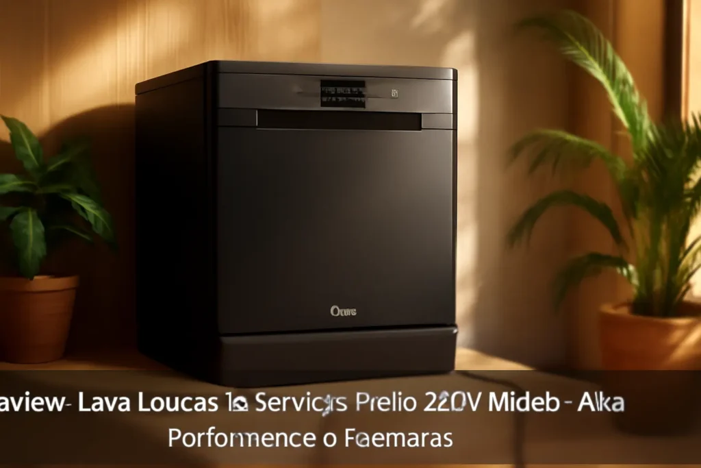 Lava Louças 14 Serviços Preto 220V Midea - Alta Performance e Economia