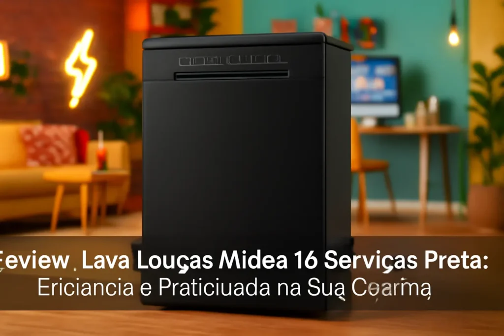 Lava Louças Midea 14 Serviços Preta: Eficiência e Praticidade na Sua Cozinha
