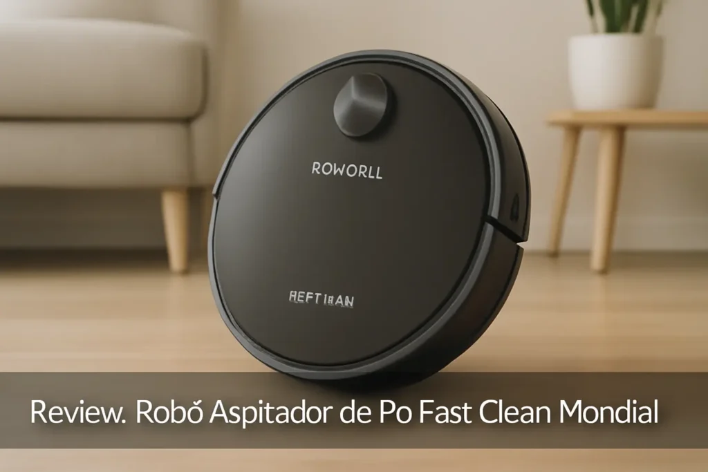 Robô Aspirador de Pó Fast Clean Mondial: Eficiência e Design Compacto