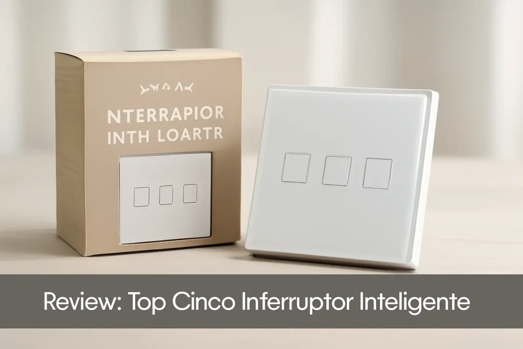 Top Cinco interruptor inteligente caixa com 3