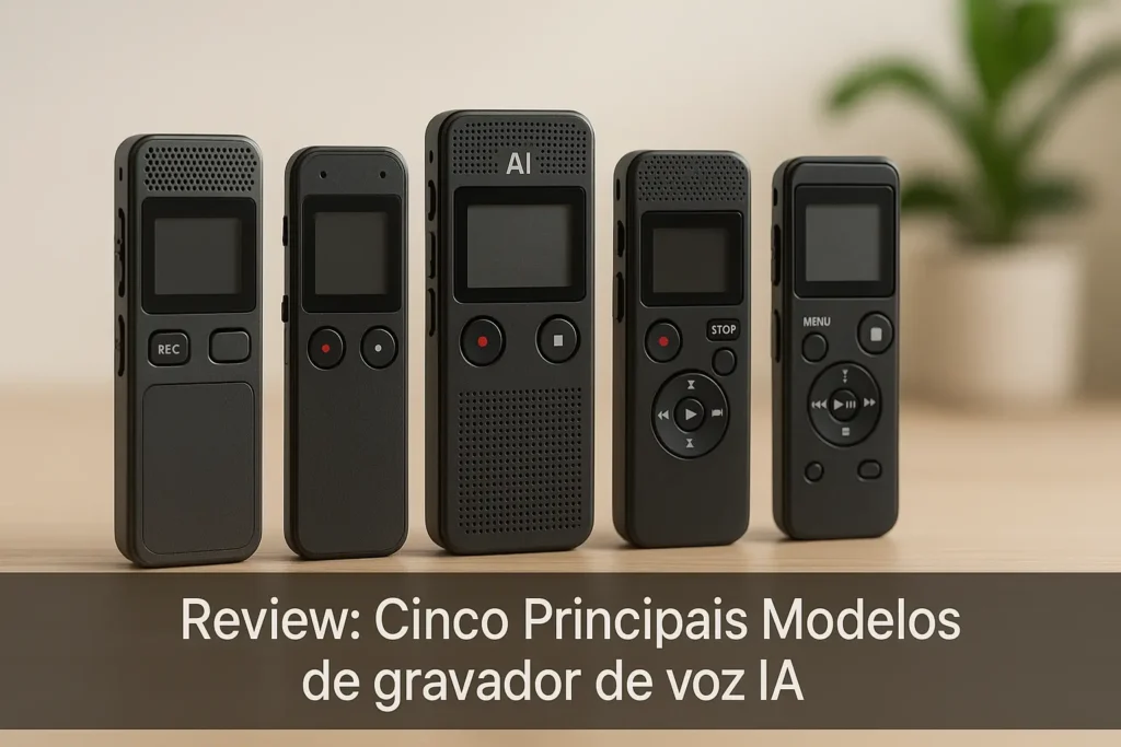 Cinco Principais Modelos de gravador de voz ia