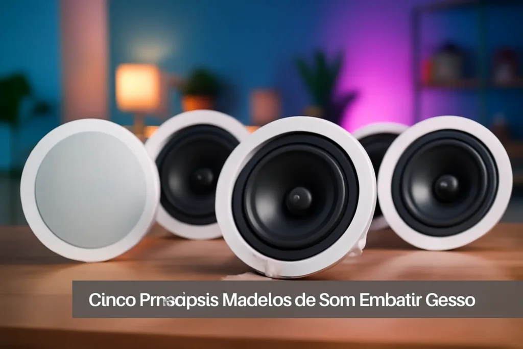 Cinco Principais Modelos de som embutir gesso