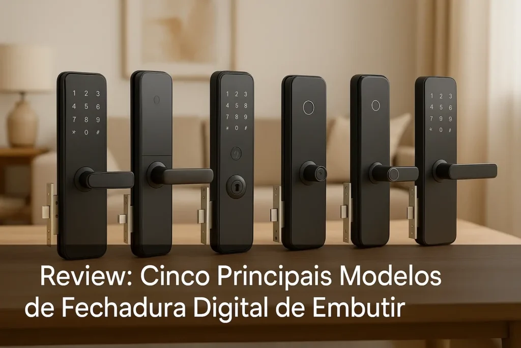 Cinco Principais Modelos de fechadura digital de embutir