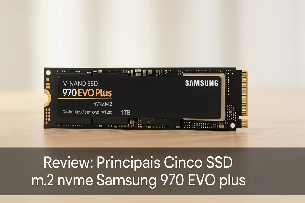 Principais Cinco SSD m.2 nvme Samsung 970 EVO plus