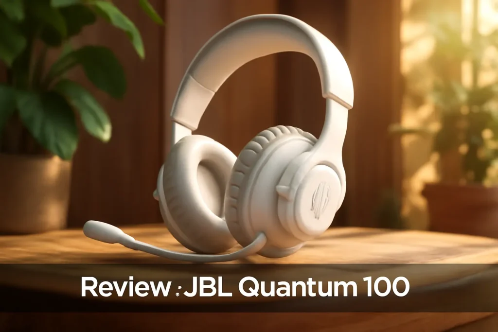 Top Cinco headset JBL quantum 100 branco