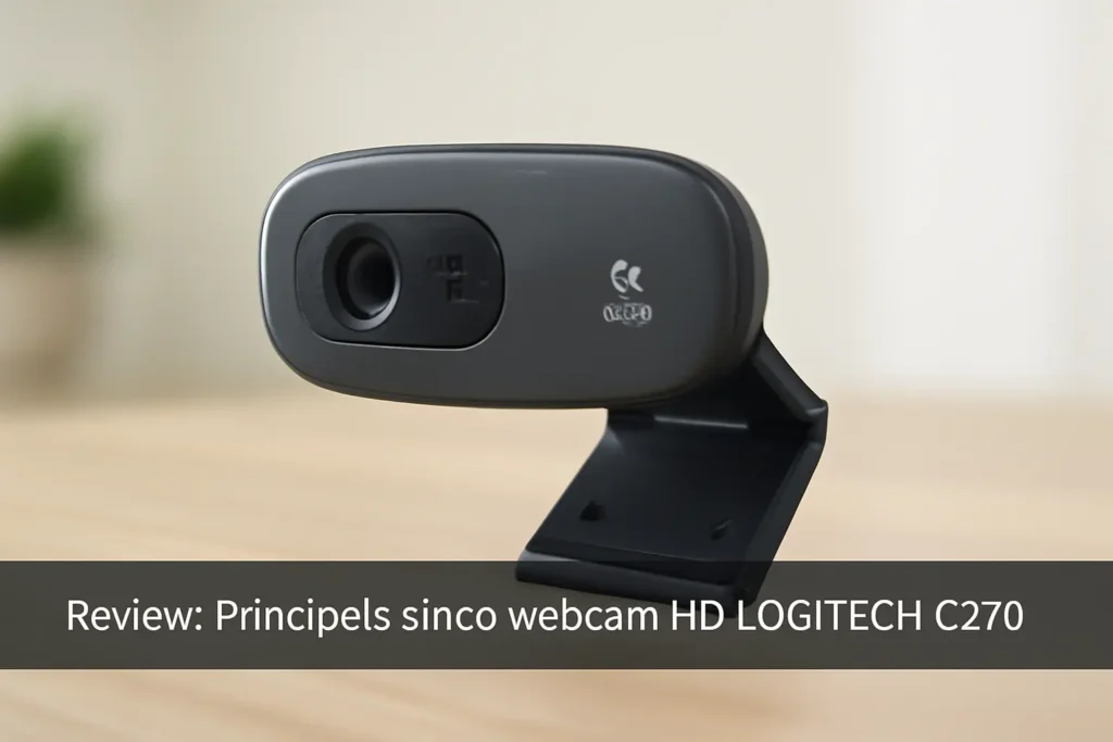 Principais Cinco webcam hd Logitech c270