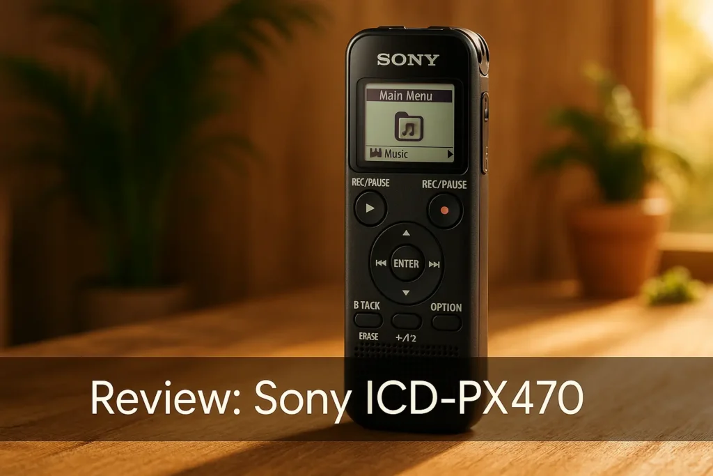 Top 5 gravador de voz Sony icd px470