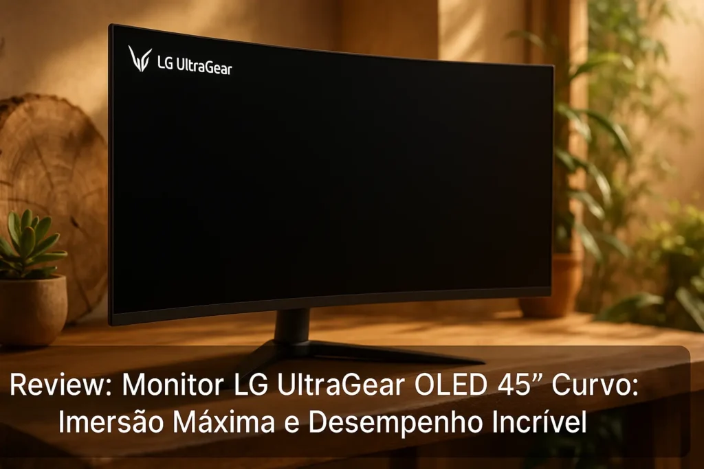 Monitor LG UltraGear OLED 45” Curvo: Imersão Máxima e Desempenho Incrível