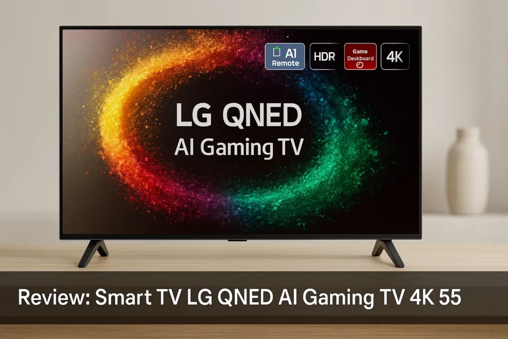 Principais Cinco Smart TV LG QNED AI Gaming TV 4K 55