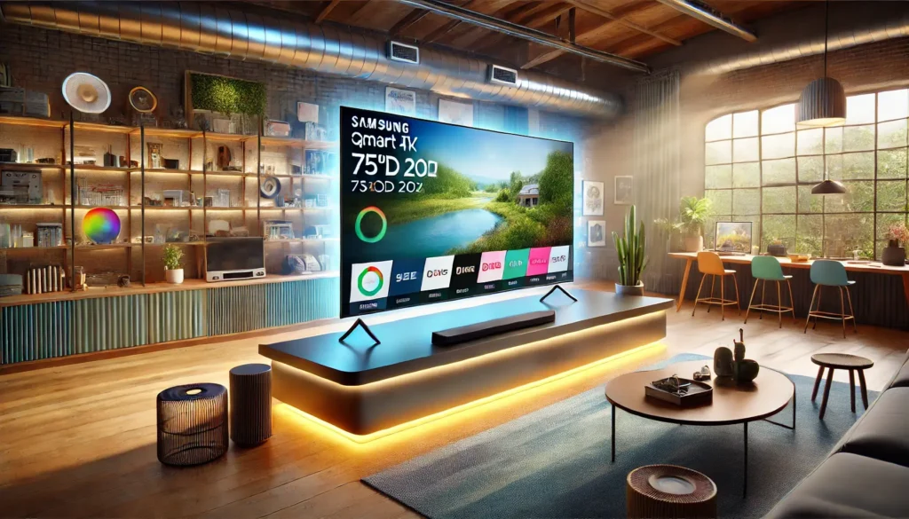 Samsung Smart TV 75" QLED 4K 75Q70D 2024: Desempenho e Design Inovador