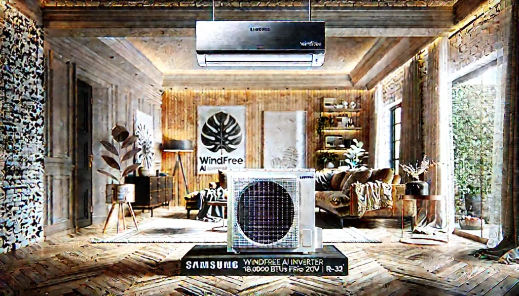 Ar Condicionado Split Hi Wall Samsung WindFree AI Inverter 18.000 Btus Frio 220v R-32