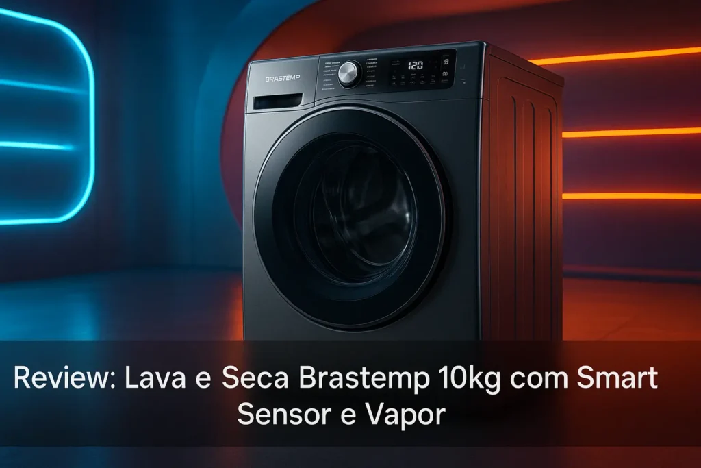 Lava e Seca Brastemp 10kg com Smart Sensor e Vapor
