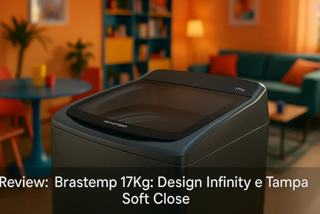 Brastemp 17Kg: Design Infinity e Tampa Soft Close