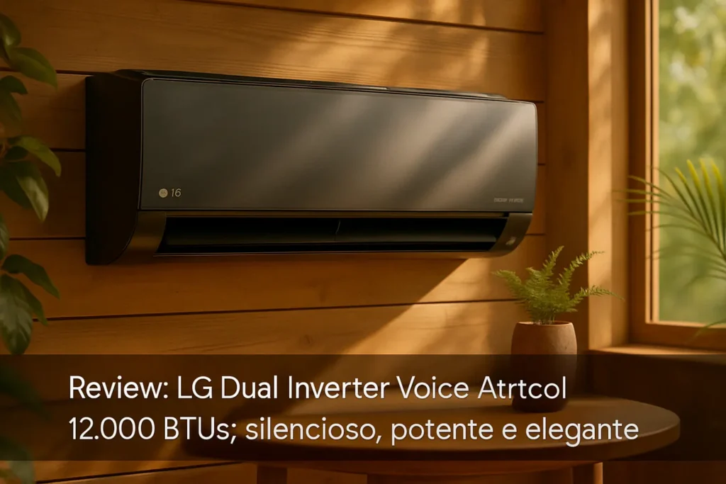 LG Dual Inverter Voice Artcool 12.000 BTUs: silencioso, potente e elegante