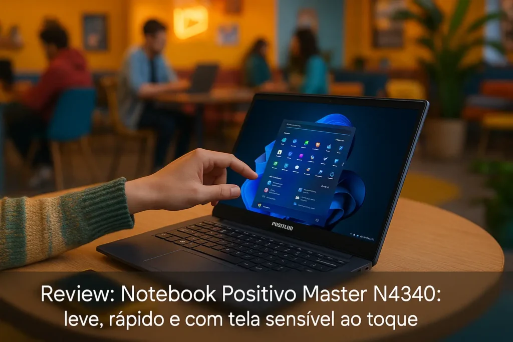 Notebook Positivo Master N4340: leve, rápido e com tela sensível ao toque