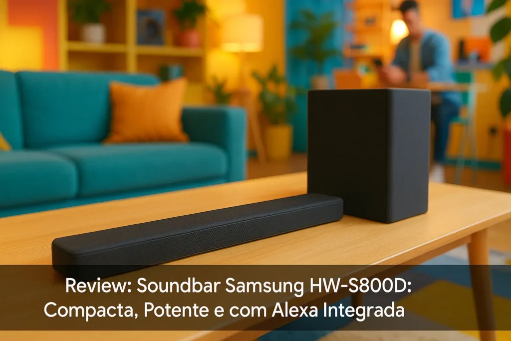 Soundbar Samsung HW-S800D: Compacta, Potente e com Alexa Integrada