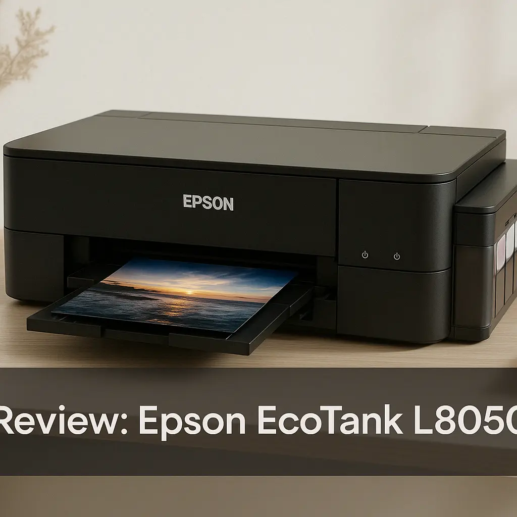 Epson EcoTank L8050: Impressora fotográfica com tanque de tinta, Wi-Fi e 6 cores